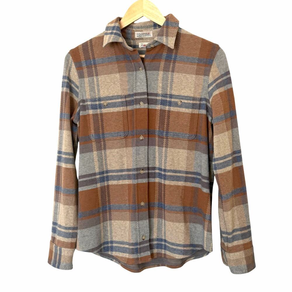 FAHERTY Women's Legend Classic Button Down Sweater Shirt in Rockland Plaid,Small - Picture 12 of 12